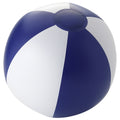 Blue-White - Front - Bullet Palma Solid Beach Ball