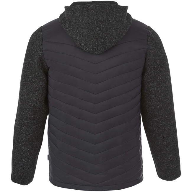 Heather Smoke - Side - Slazenger Mens Hutch Insulated Hybrid Jacket