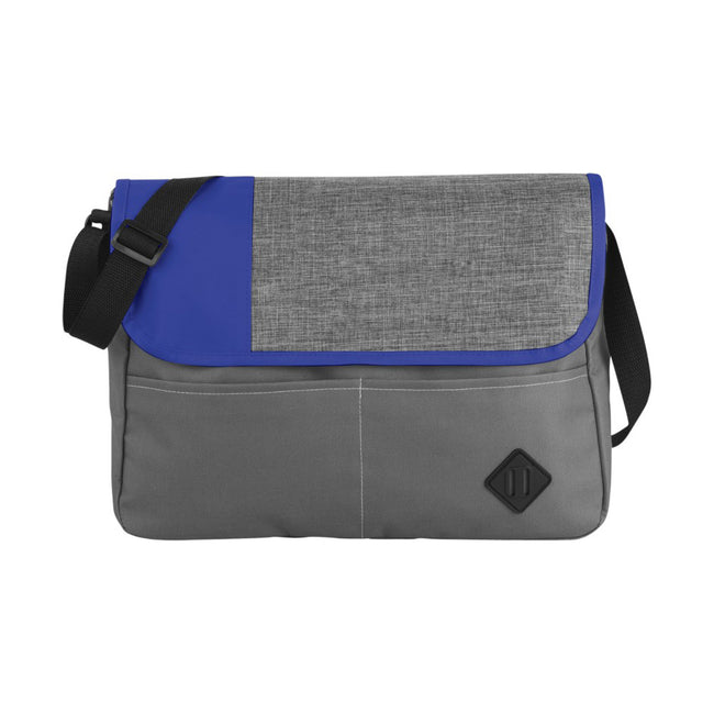 Grey-Royal Blue - Front - Bullet Offset Convention Messenger (Pack of 2)