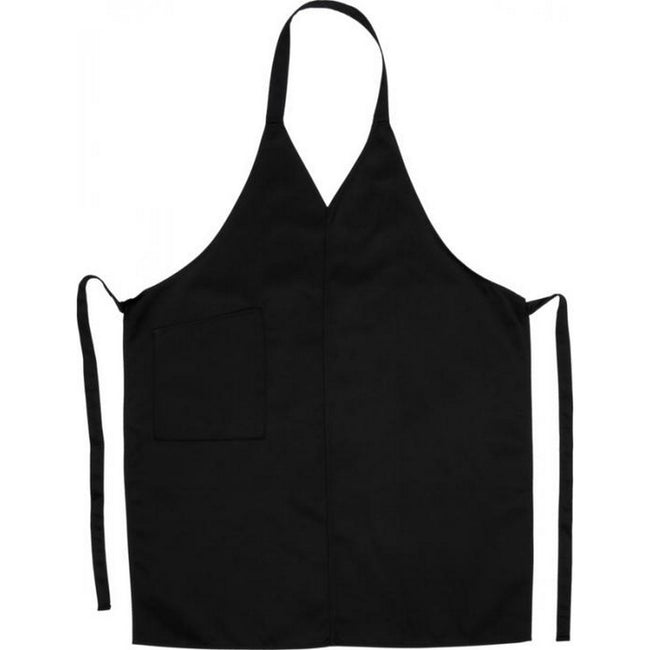 Solid Black - Back - Bullet Verona V Neck Apron