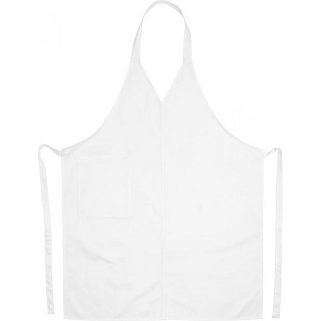 White - Back - Bullet Verona V Neck Apron