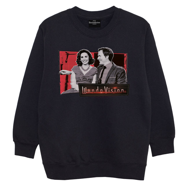 Black - Side - WandaVision Girls Sweatshirt