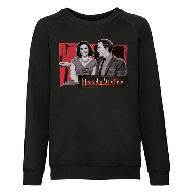 Black - Front - WandaVision Girls Sweatshirt