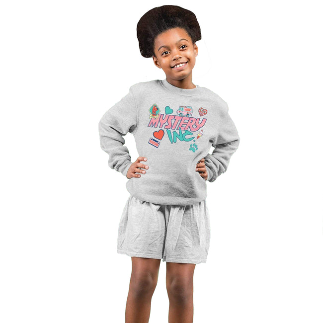 Heather Grey - Back - Scooby Doo Girls Mystery Inc Sweatshirt