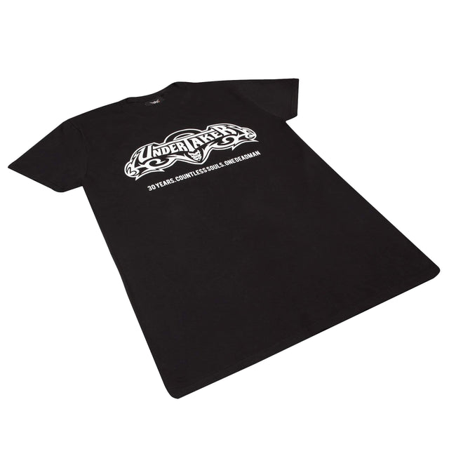 Black-White - Side - WWE Womens-Ladies 30 Years The Undertaker Boyfriend T-Shirt