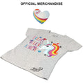 Grey - Lifestyle - Jojo Siwa Childrens Girls Dream Believe Achieve Unicorn T-Shirt