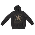 Charcoal Marl - Side - Harry Potter Childrens Boys Gryffindor Quidditch Team Captain Hoodie