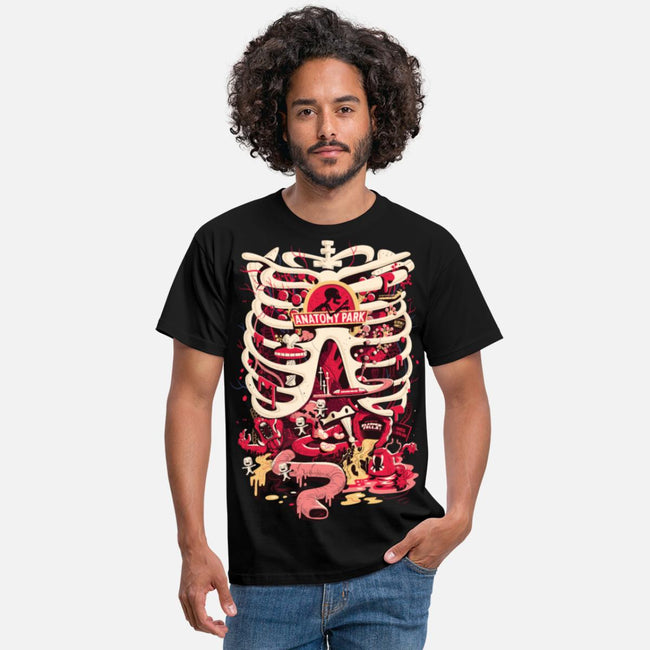 Black - Back - Rick And Morty Mens Anatomy Park T-Shirt