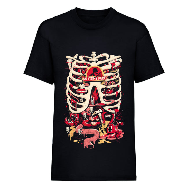 Black - Front - Rick And Morty Mens Anatomy Park T-Shirt