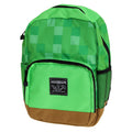 Green - Front - Minecraft Official Childrens-Kids Shelter Green Backpack