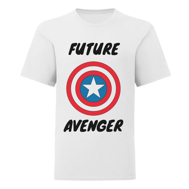 White - Front - Avengers Assemble Boys Future Avenger T-Shirt