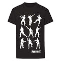 Black - Front - Fortnite Childrens-Kids Dance Moves T-Shirt