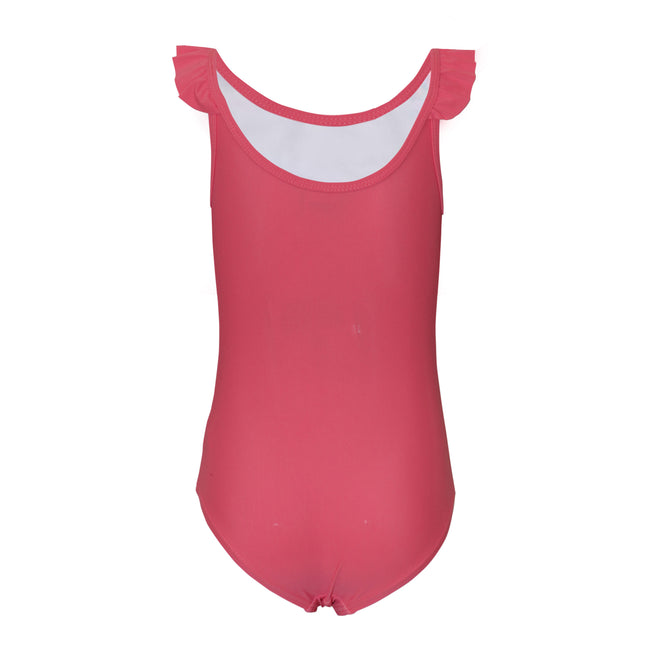 Pink - Back - Peppa Pig Girls Flamingo One Piece Swimsuit