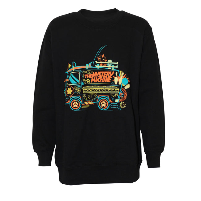 Black - Front - Scooby Doo Boys The Mystery Machine Sweatshirt