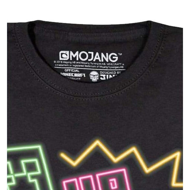 Black - Lifestyle - Minecraft Boys Up All Night T-Shirt