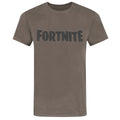 Charcoal - Front - Fortnite Unisex Adults Logo T-Shirt