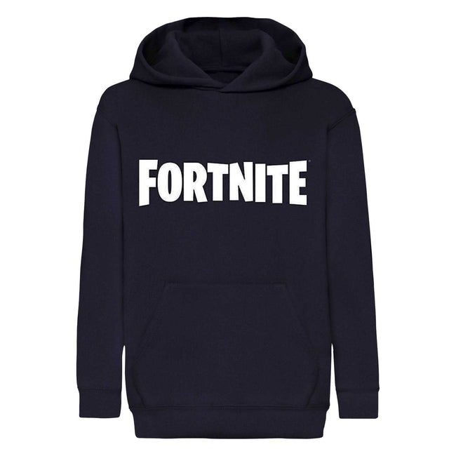 Black - Side - Fortnite Boys Logo Hoodie