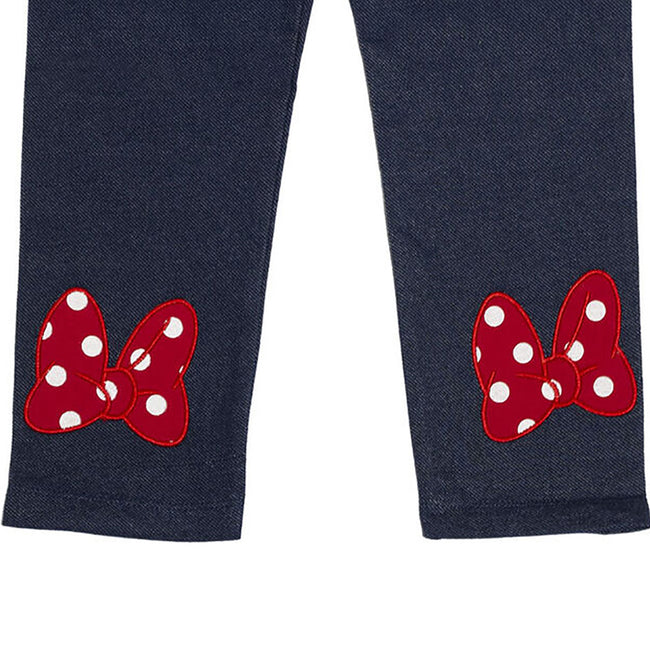 Navy-Heather Grey - Lifestyle - Disney Girls Minnie Mouse Eyelashes T-shirt And Leggings Set