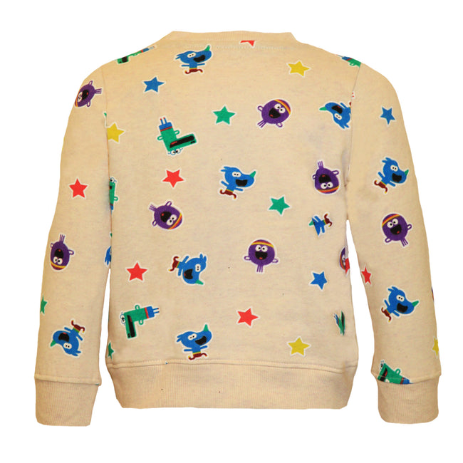 Cream - Back - Hey Duggee Boys Stars Sweatshirt