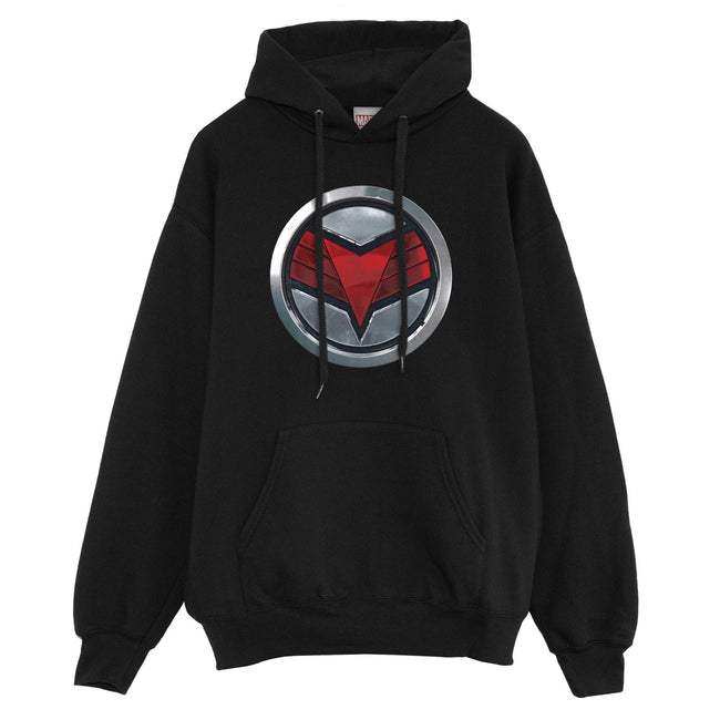 Black - Front - Marvel Mens The Falcon Emblem Hoodie