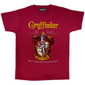 Burgundy - Front - Harry Potter Mens Gryffindor Crest T-Shirt