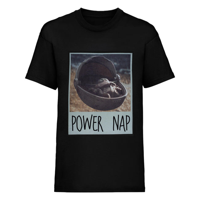 Black - Front - Star Wars: The Mandalorian Mens Power Nap The Child T-Shirt