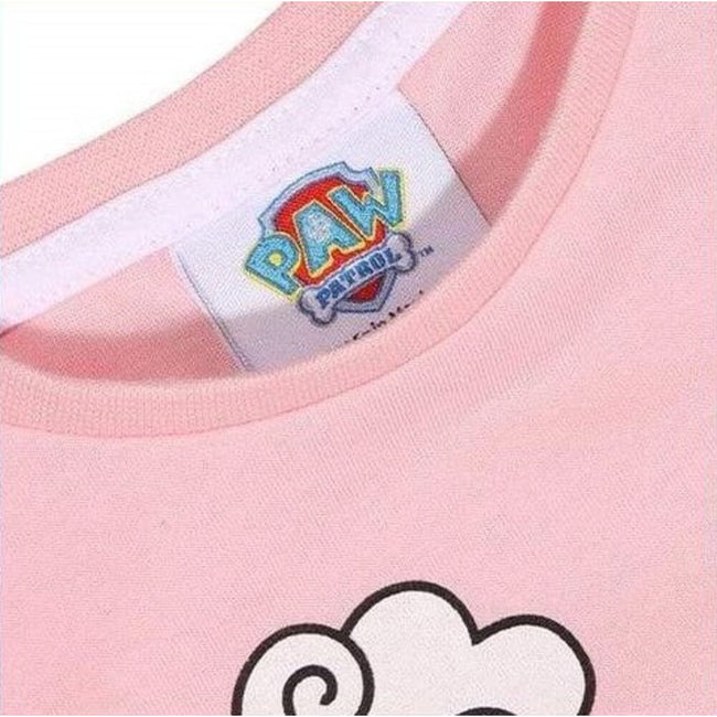 Pale Pink - Side - Paw Patrol Girls Girl Pup Power Skye Pyjama Set