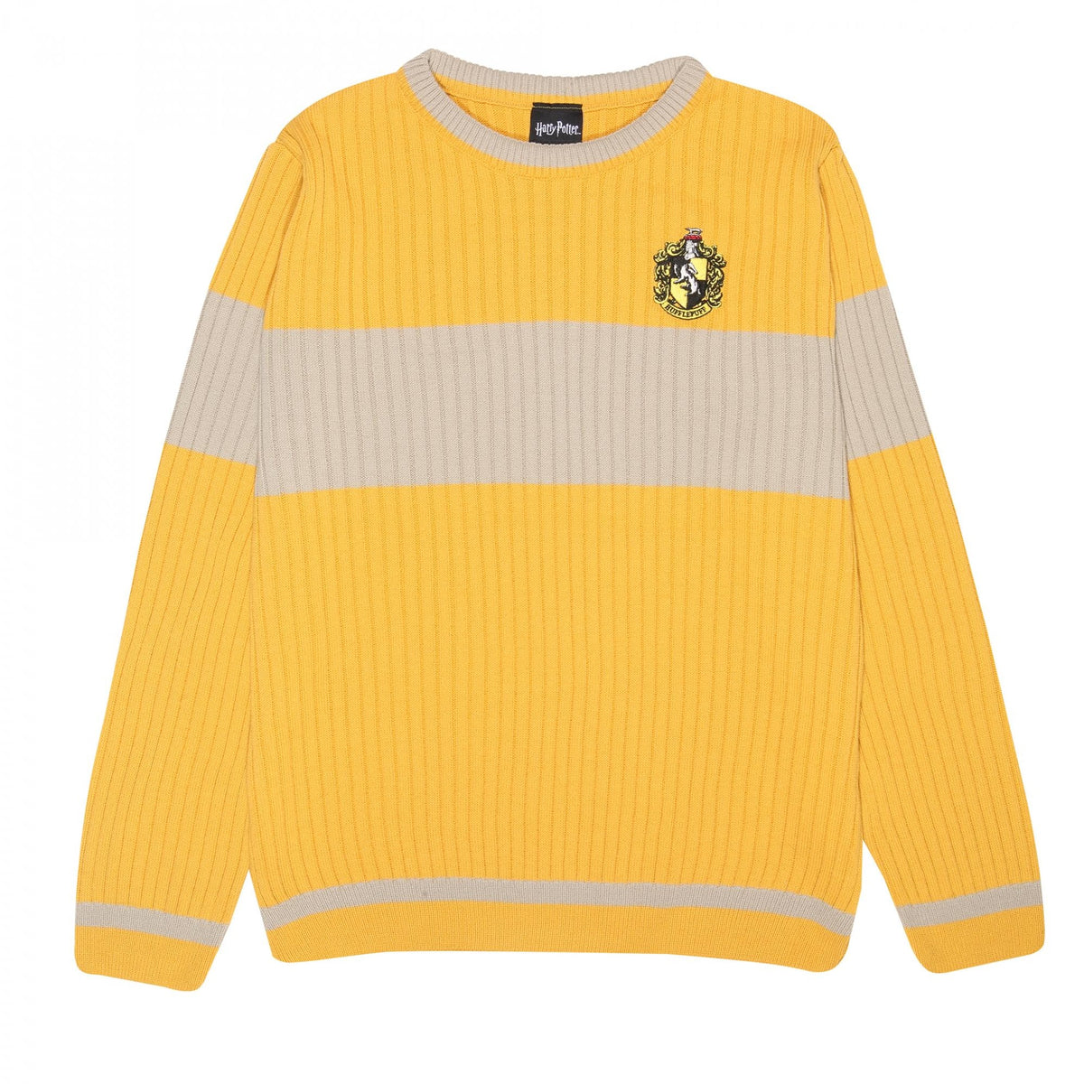 Harry Potter Mens Hufflepuff Quidditch Knitted Jumper Discounts