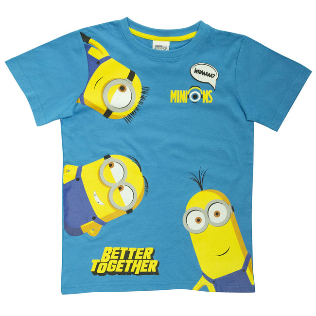 Royal Blue-Yellow - Side - Minions Girls Better Together T-Shirt