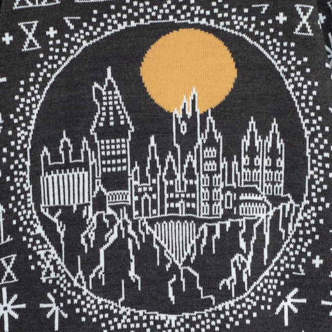 Black - Lifestyle - Harry Potter Mens Hogwarts Knitted Christmas Jumper