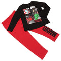 Red-Black - Back - Marvel Boys Icons Pyjama Set