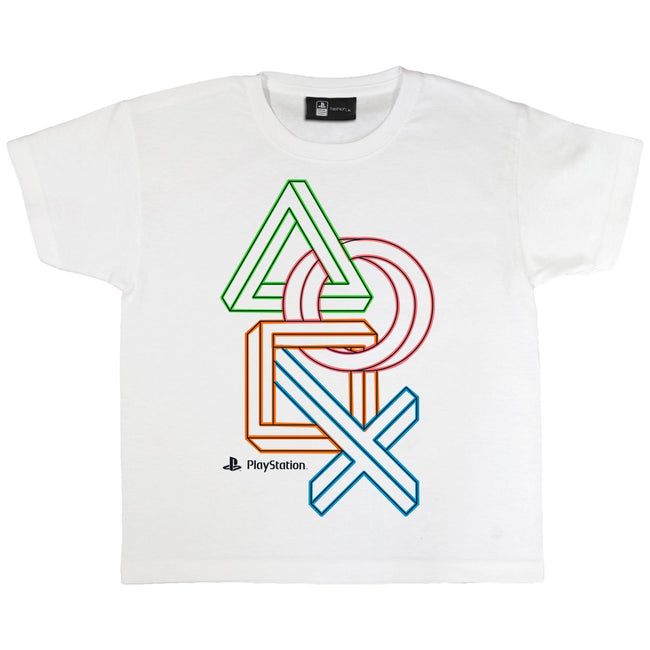 White - Side - Playstation Girls Icons T-Shirt