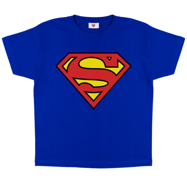 Royal Blue - Side - Superman Girls Logo T-Shirt