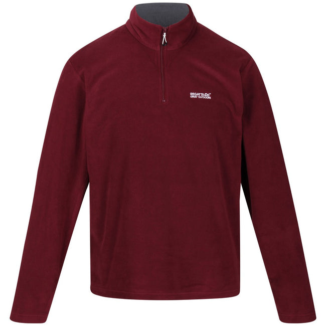 Spiced Mulberry - Front - Regatta Great Outdoors Mens Thompson Half Zip Fleece Top