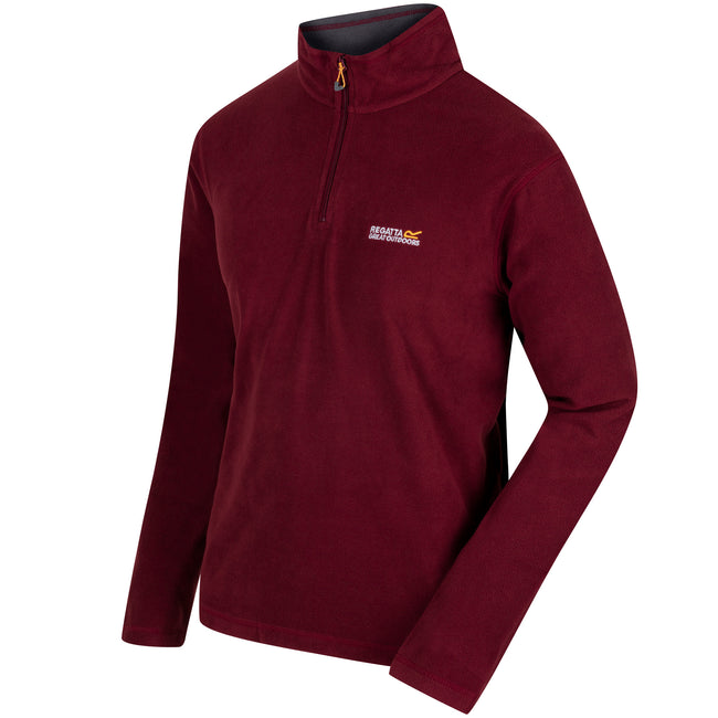 Spiced Mulberry - Side - Regatta Great Outdoors Mens Thompson Half Zip Fleece Top