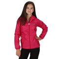 Duchess Pink - Pack Shot - Regatta Great Outdoors Childrens-Kids Lever II Packaway Rain Jacket
