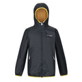 Seal Grey - Front - Regatta Great Outdoors Childrens-Kids Lever II Packaway Rain Jacket