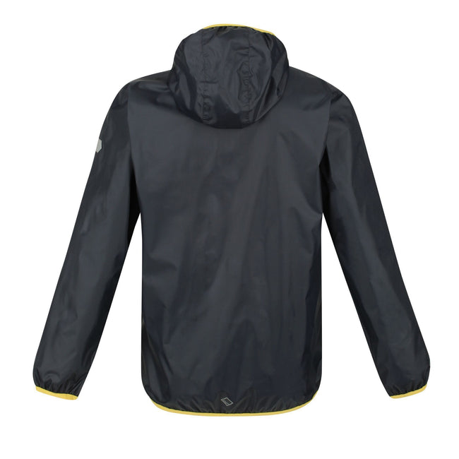 Seal Grey - Back - Regatta Great Outdoors Childrens-Kids Lever II Packaway Rain Jacket