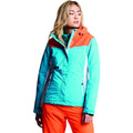 Aqua-Vibrant Orange - Back - Dare 2B Womens-Ladies Prosperity Ski Jacket