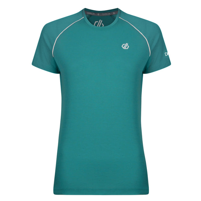 Caribbean Green - Front - Dare 2b Womens-Ladies Instate Wool T-Shirt
