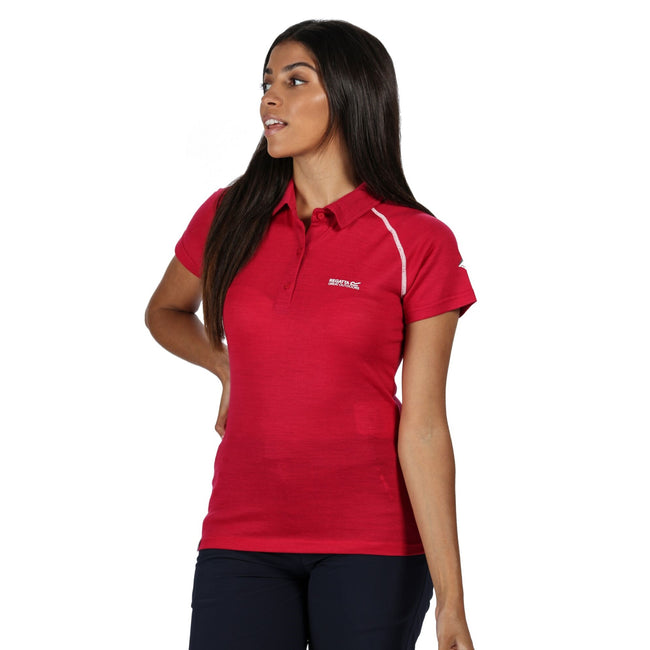 Dark Cerise - Front - Regatta Womens-Ladies Kalter Polo Shirt