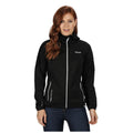Black - Side - Regatta Womens-Ladies Tarvos III Hooded Softshell Jacket