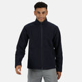 Navy - Side - Regatta Mens Honestly Made Fleece Jacket