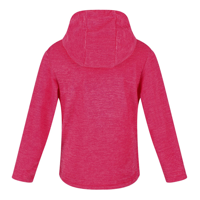 Duchess Pink - Pack Shot - Regatta Childrens-Kids Kalina Hooded Fleece Hoodie