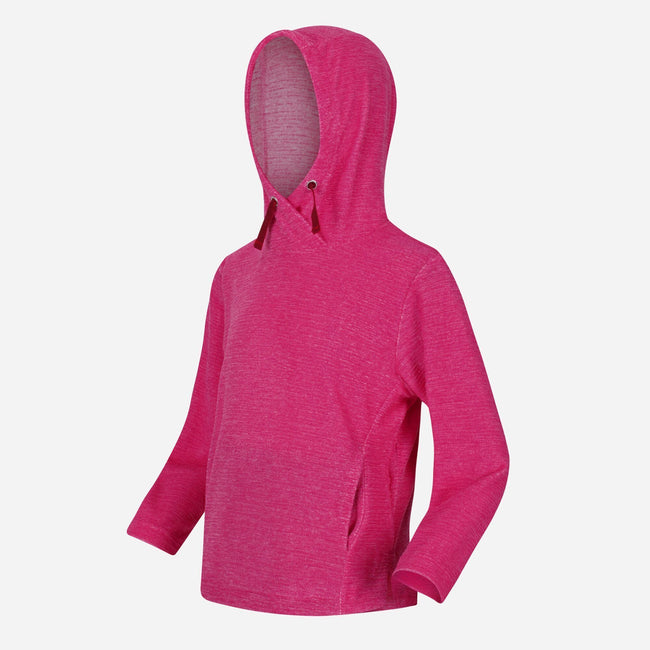 Duchess Pink - Close up - Regatta Childrens-Kids Kalina Hooded Fleece Hoodie