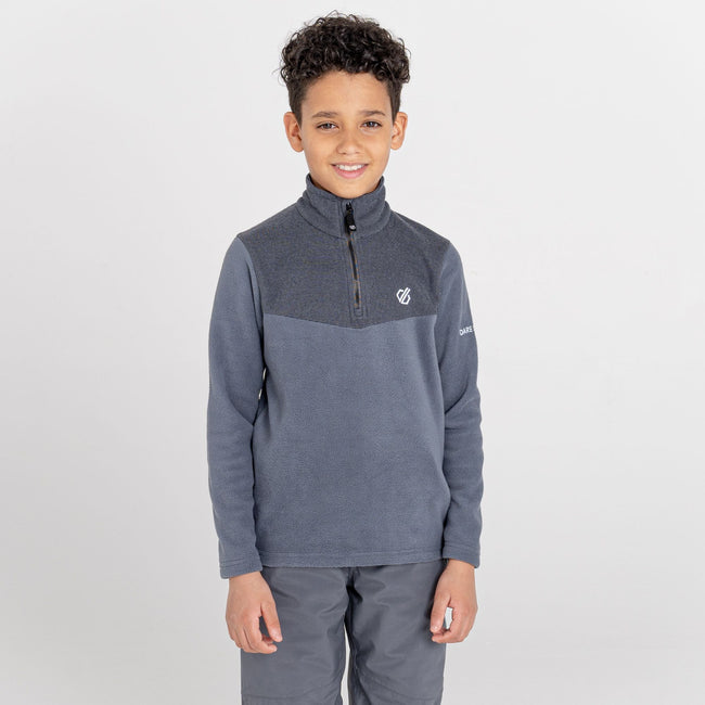 Dark Storm Grey - Back - Regatta Boys Joyous Half Zip Fleece Top