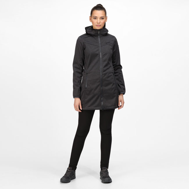 Seal Grey Marl - Back - Regatta Womens-Ladies Alerie II Soft Shell Jacket