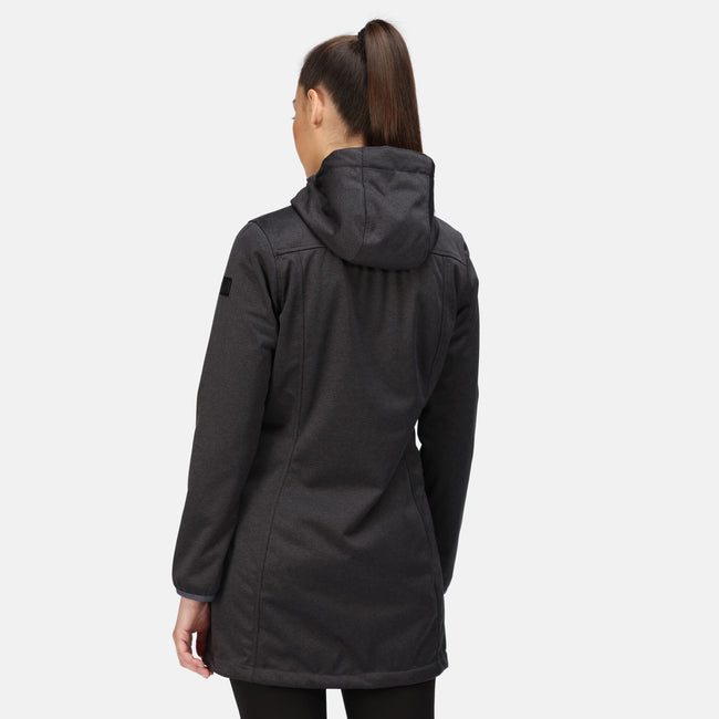 Seal Grey Marl - Pack Shot - Regatta Womens-Ladies Alerie II Soft Shell Jacket