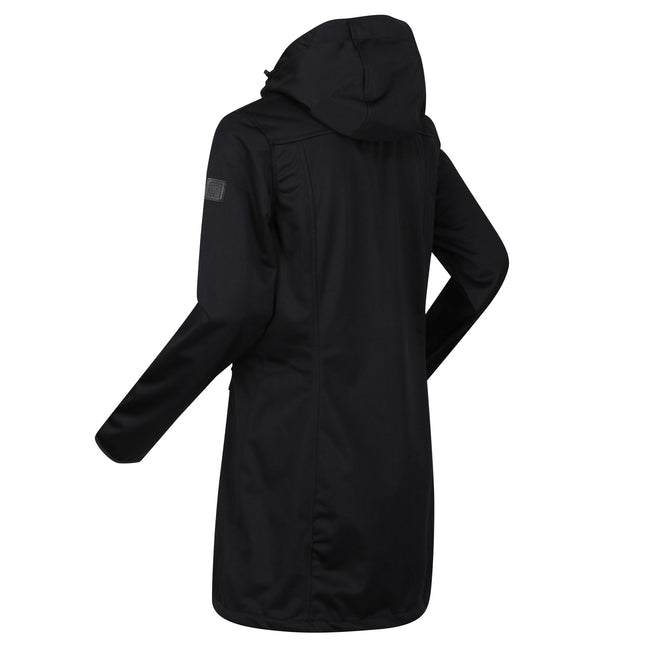 Seal Grey Marl - Close up - Regatta Womens-Ladies Alerie II Soft Shell Jacket