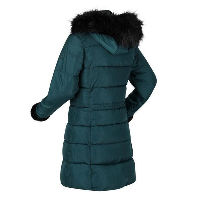 Evergreen - Pack Shot - Regatta Womens-Ladies Della Insulated Parka